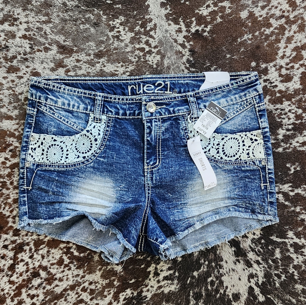 Rue21 Blue Women's Denim Shorts